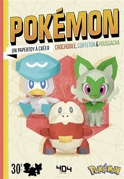 Pokémon : Chochodile, Coiffeton & Poussacha : un papertoy à créer