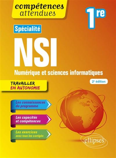 Spécialité NSI, numérique et sciences informatiques 1re