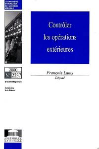 Contrôler les opérations extérieures