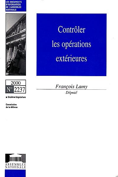 Contrôler les opérations extérieures