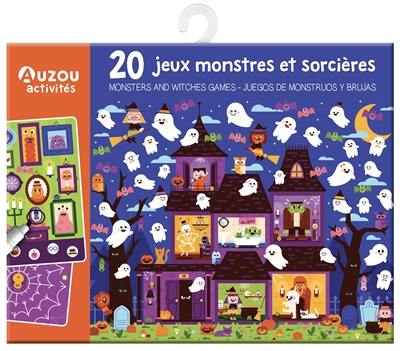 20 jeux monstres et sorcières. 20 monsters and witches games. 20 juegos de monstruos y brujas