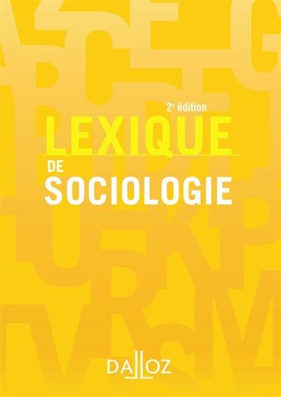 Lexique de sociologie