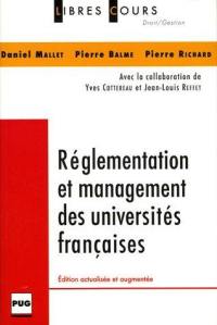 Règlementation et management des universités françaises