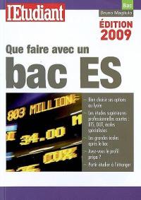 Que faire avec un bac ES