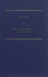 Oeuvres complètes de Voltaire. Vol. 34. Oeuvres alphabétiques. Vol. 2. Ajouts posthumes