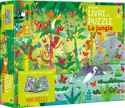 La jungle : Coffret livre et puzzle : Dès 5 ans