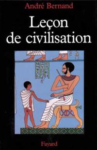 Leçons de civilisation