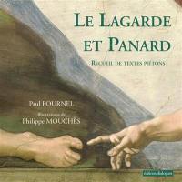 Le Lagarde et Panard : recueil de textes piétons de la littérature française de François Rabelais à Georges Perec