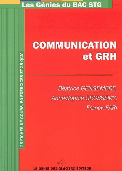 Communication et GRH : 25 fiches de cours, 50 exercices et 25 QCM