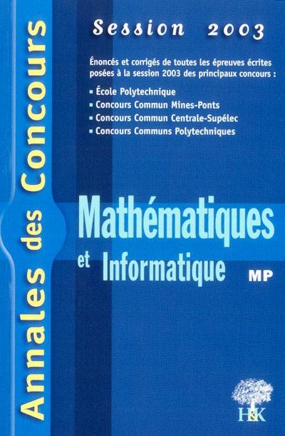 Mathématiques et informatique MP 2003