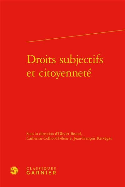 Droits subjectifs et citoyenneté