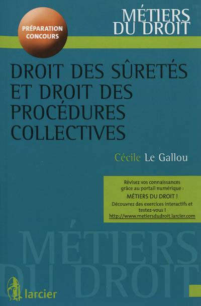 Droit des sûretés et droit des procédures collectives : préparation concours