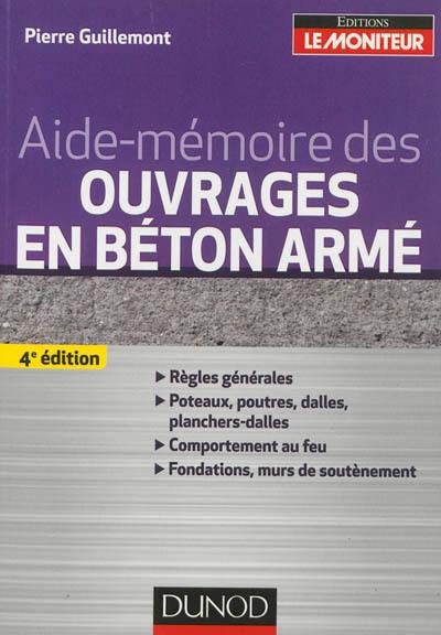 Aide-mémoire des ouvrages en béton armé