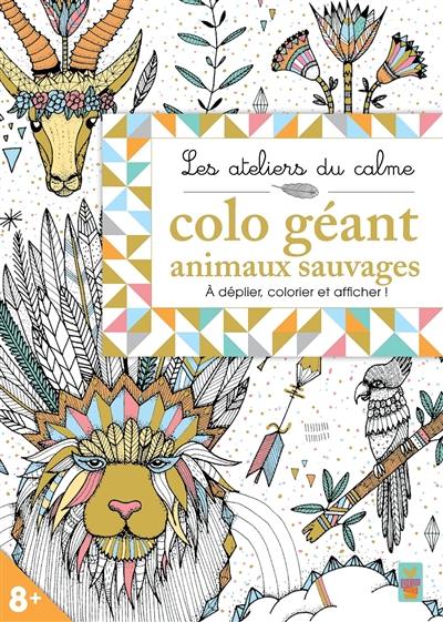 Colo géant animaux sauvages : à déplier, colorier et afficher !