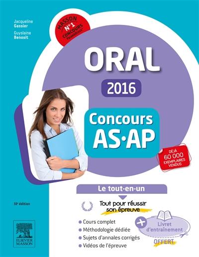 Concours AS-AP 2016 : épreuve orale