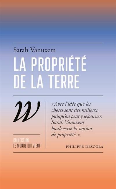 La propriété de la terre