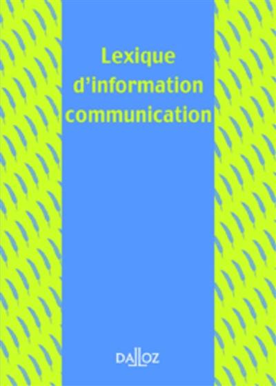 Lexique d'information communication