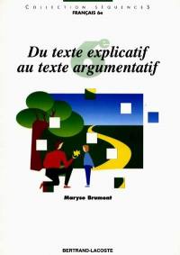 Du texte explicatif au texte argumentatif : 6e