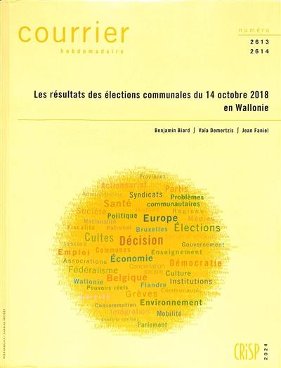 Courrier hebdomadaire, n° 2613-2614. Les résultats des élections communales du 14 octobre 2018 en Wallonie