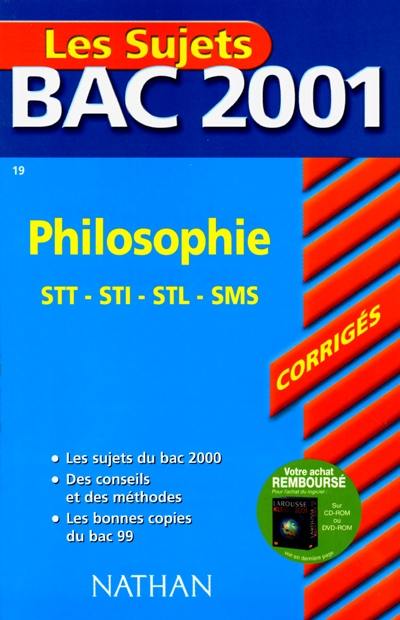 Philosophie STT, STI, STL, SMS