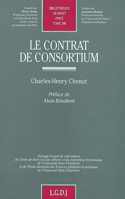 Le contrat de consortium