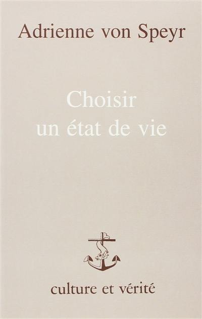 Choisir un état de vie