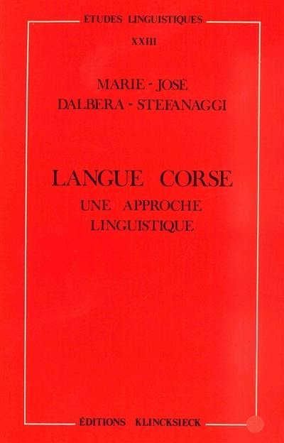 Langue corse : Une approche linguistique