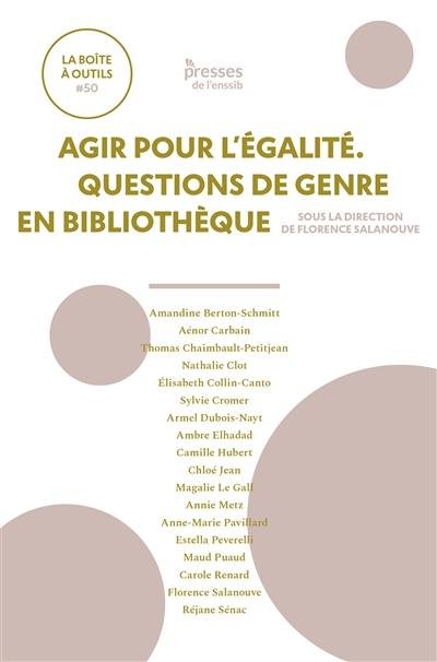 Agir pour l'égalité : questions de genre en bibliothèque