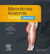 Mémofiches anatomie Netter : membres