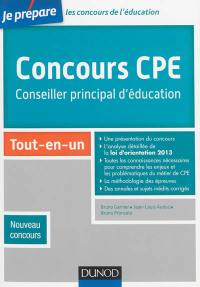 Concours CPE, conseiller principal d'éducation : tout-en-un : nouveau concours