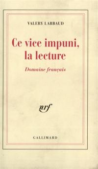 Ce vice impuni, la lecture : domaine français