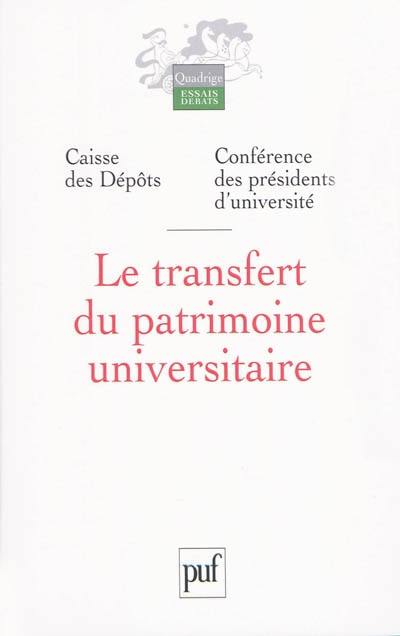 Le transfert du patrimoine universitaire