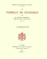 Le tombeau de Petosiris