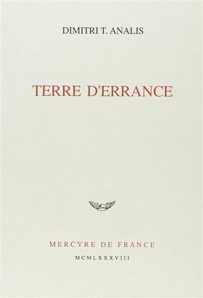 Terre d'errance