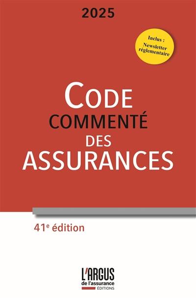 Code commenté des assurances 2025