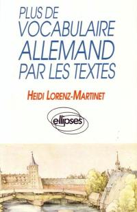 Plus de vocabulaire allemand par les textes