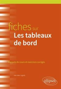 Fiches sur les tableaux de bord : rappels de cours et exercices corrigés