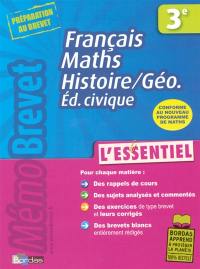 Français, maths, histoire géo 3e, éd. civique