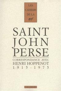 Cahiers Saint-John Perse. Vol. 19. Correspondance avec Henri Hoppenot : 1915-1975