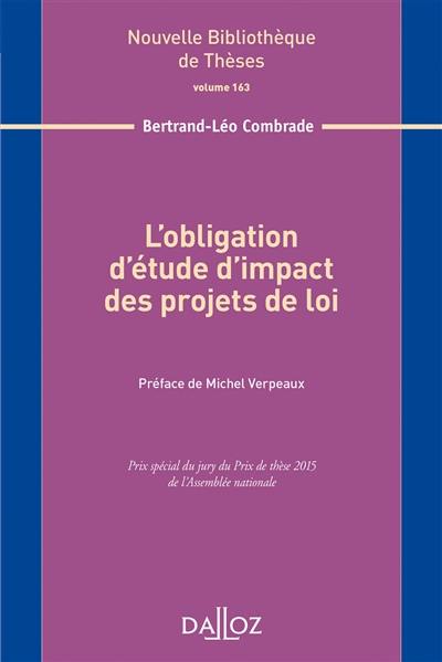 L'obligation d'étude d'impact des projets de loi