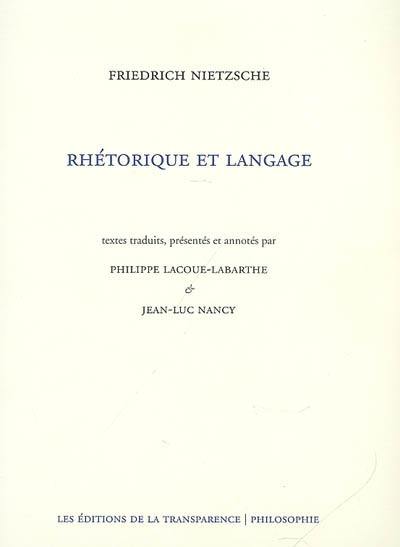 Rhétorique et langage