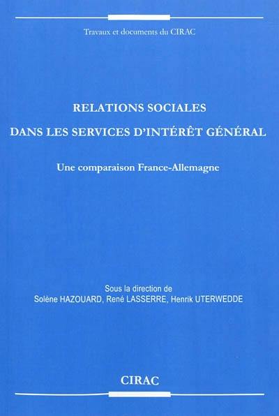 Relations sociales dans les services d'intérêt général : une comparaison France-Allemagne