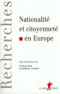 Citoyenneté et nationalité en Europe