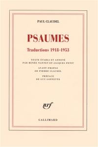 Psaumes : traductions 1918-1953