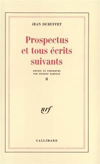 Prospectus et tous écrits suivants. Vol. 2