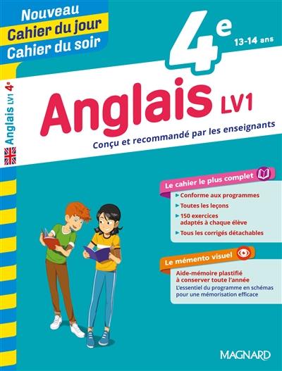 Anglais LV1, 4e, 13-14 ans