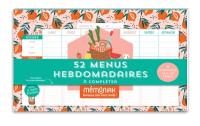 52 menus hebdomadaires à compléter et à aimanter sur le frigo