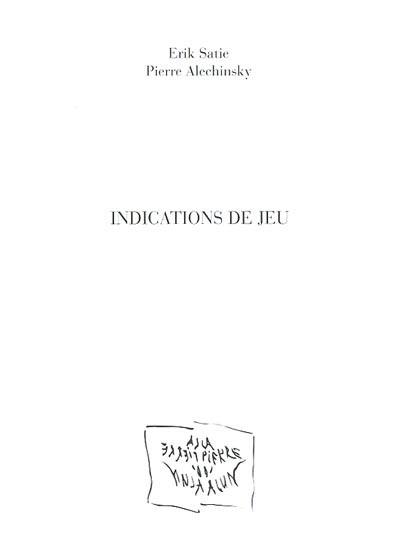 Indications de jeu