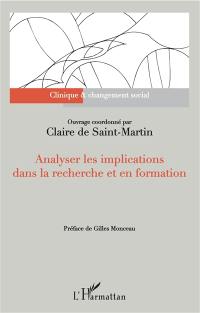 Analyser les implications dans la recherche et en formation