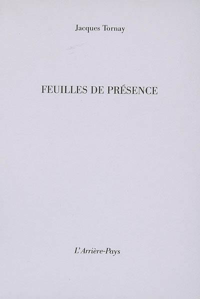 Feuilles de présence